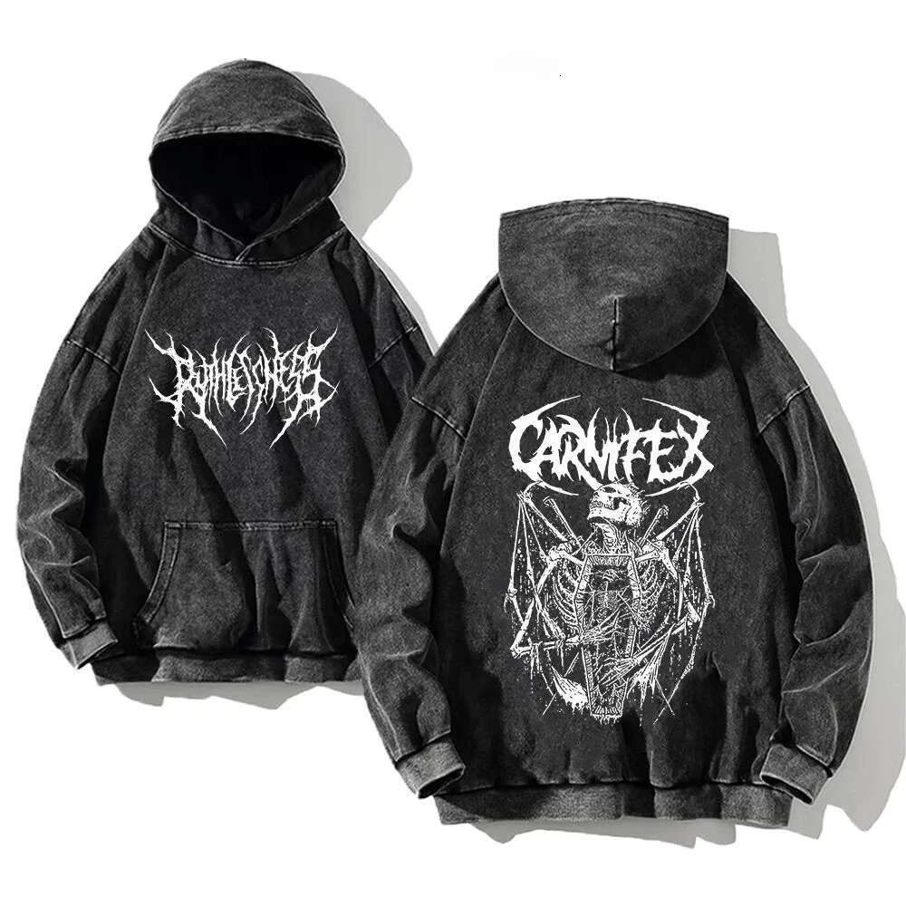 Designer Hoodie High Street Print Oversized Washed Men's And Women's Hip-hop Streetwear Men's Anime Y2k Sportswear Hoodie Casual Clothi