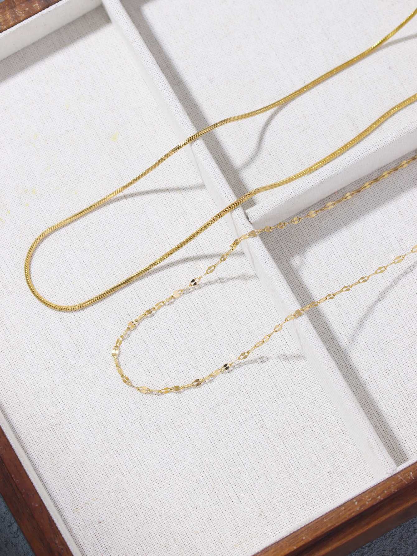 Minimum stainless steel womens necklace set for everyday jewelry W250318