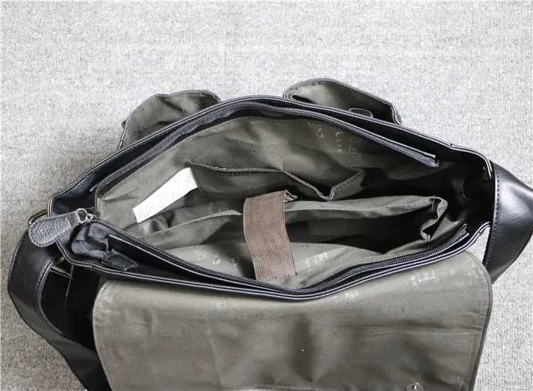 Good Qualtiy Travel Bag Leather PU Casual Shoder Crossbody Outdoor Bags Mens School Retro Zipper Shoder Satchel Bag Z250318