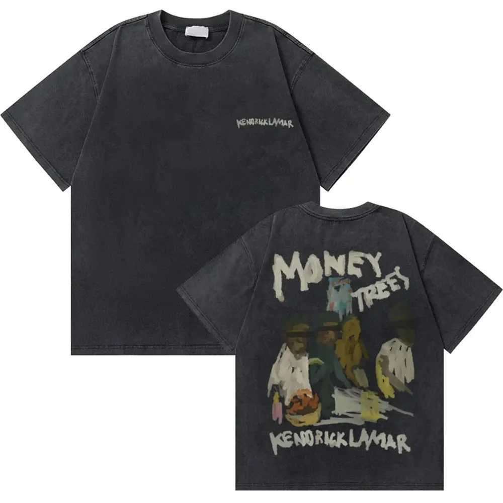 Kendrick Lammar Cotton High Quality T-shirt Japanese Street Clothing Summer Mens T-shirt Anime Japanese 2000s Mens ClothingXJ250318