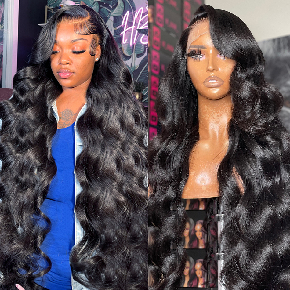 Peruvian Hair Honey Blonde Body Wave Lace Frontal Wig Transparent PrePlucked Highlight Colored 360 Full Lace Front Wigs Synthetic for Women