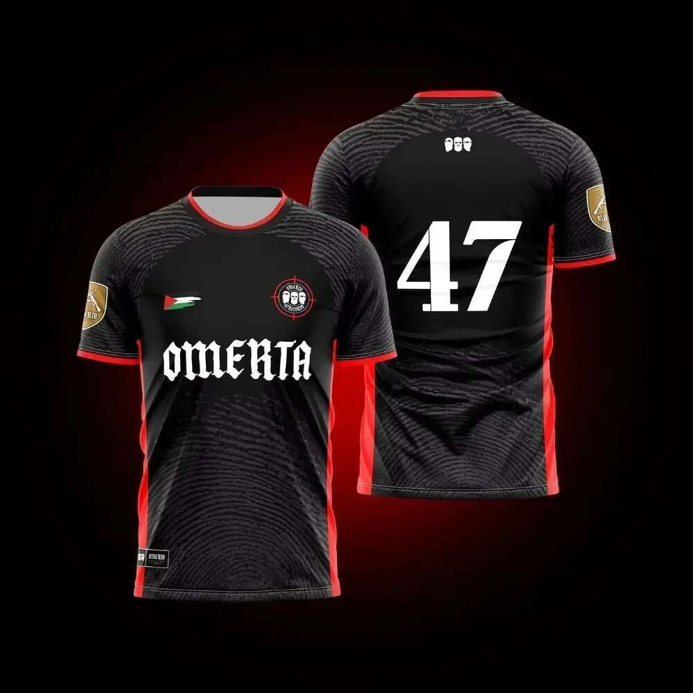 OMERTA Boxing Fans Summer 3D Printing Breathable Shirt Men Clothing Outdoor Sports T-shirt Women Wide Casual Round Neck T-shirt High