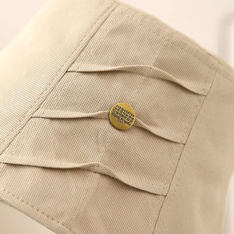 Hat, female fisherman hat, design sense, niche, covering, face highlighting, small shade, sun protection, trendy ins pleated bucket hat
