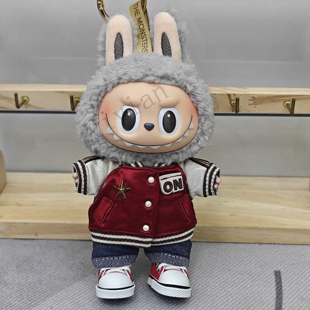 Korean Kpop Exo 15-17 cm Mini Doll Clothing Set Accessories Labubu Idol V1 V2 Baseball Shirt Shorts Clothing Gifts X250318