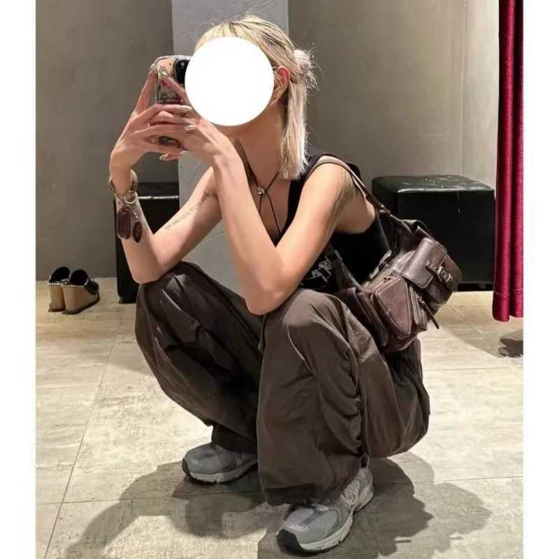Y2k Punk Motorcycle Handbag Luxury Designer Cool Girl High End Mens Handbag Y250318