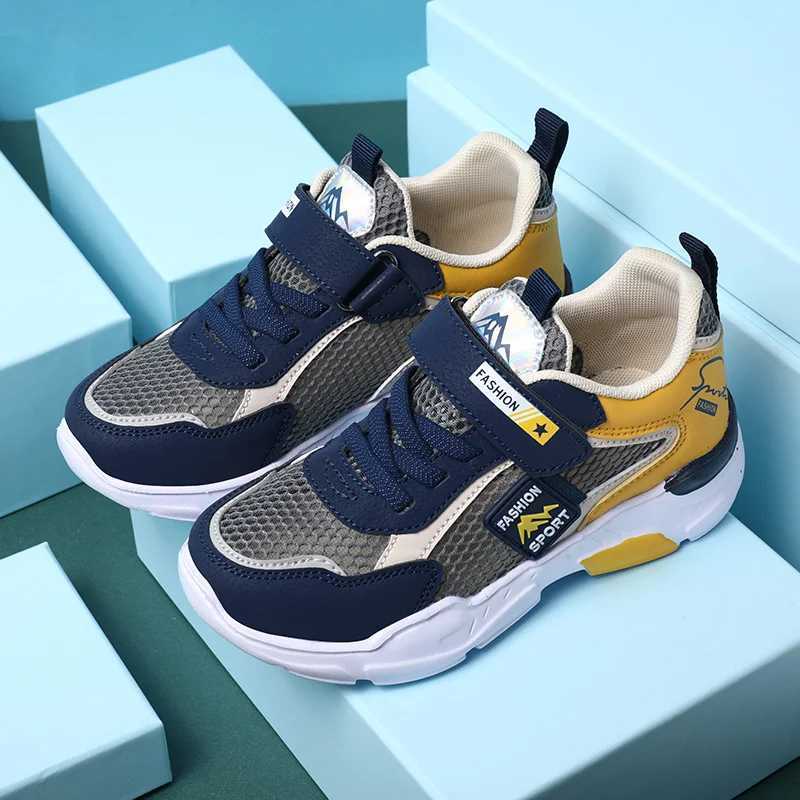 Single net childrens shoes boys sports shoes summer breathable and non slip surface girls casual tennis and running outdoor shoesXJ250318