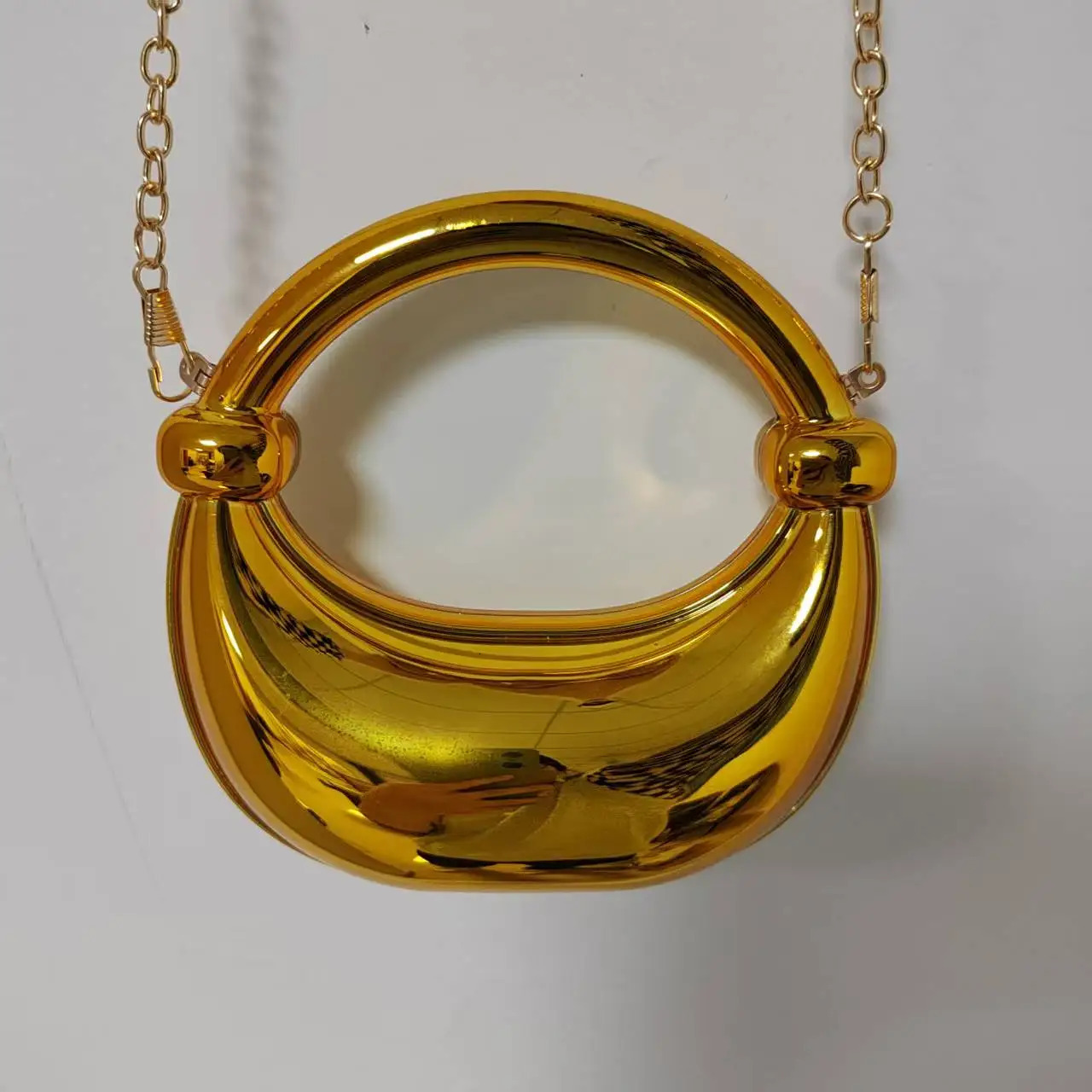 2025 Cute Mini Small Purse Jewelry Clutch Knot Metallic Hand Purse Funky Gold/Silver Mini Purse Bag R250318