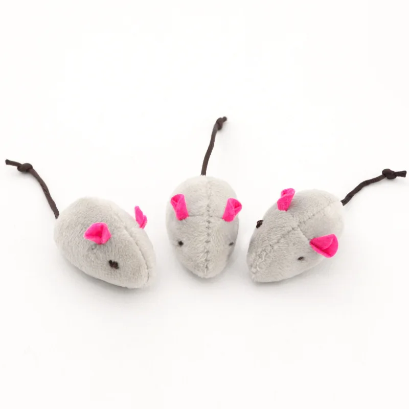 10Pack/Lot Rattle Cat Mouse Toys Also Prefilled Catnip Faux Fur Cat Toys Interactive Cat Game Catnip Toys for Cats Pet Products