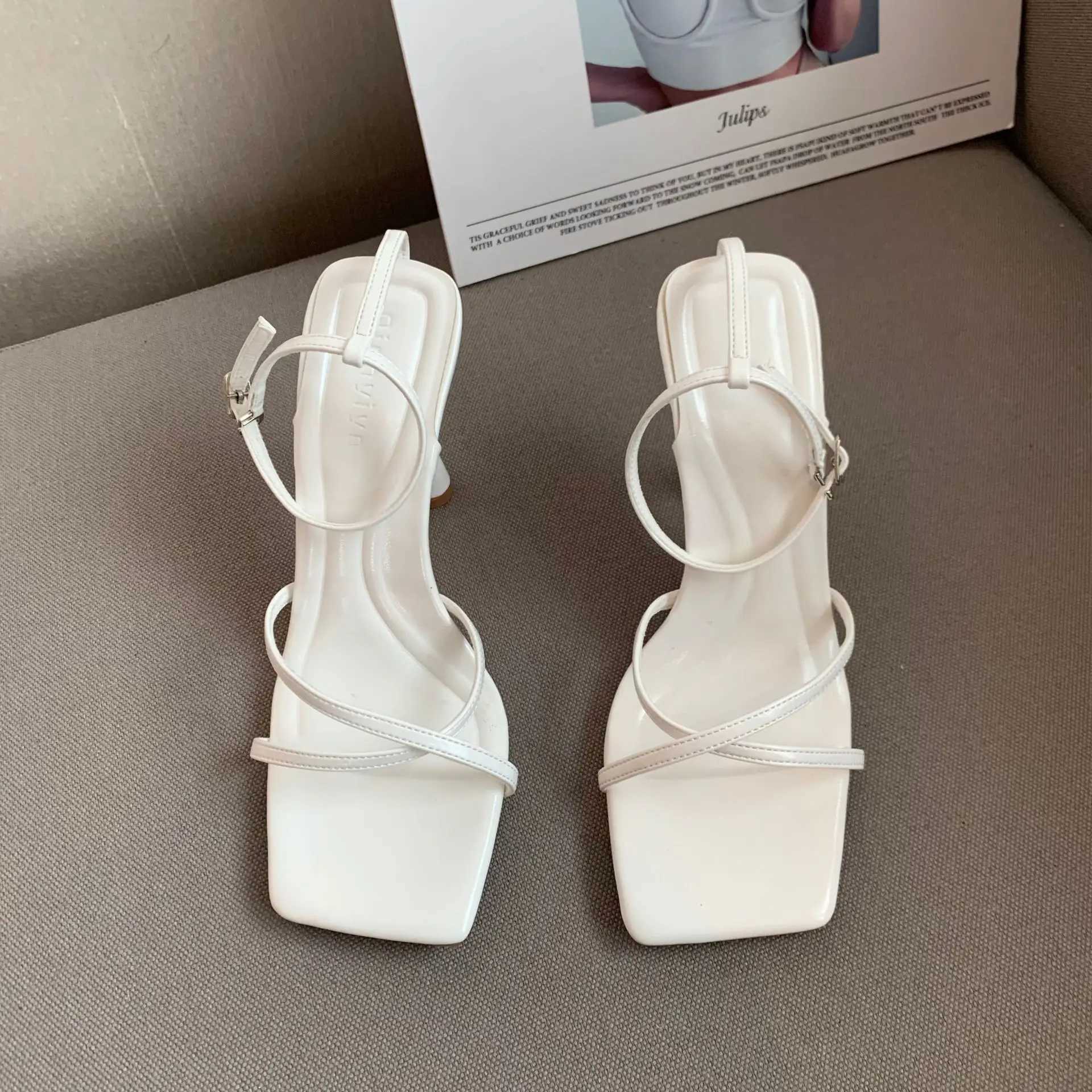 Sandals with Fi Wens Shoes 2025 Cross Shoes Set Fem Beige Med High H Luxury Outdoor Cfort Black New Middle H Y250317
