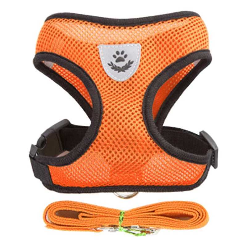 Dog harness cat adjustable pet harness and belt set for puppies breathable vest for accessories for puppies and Chihuahua bulldogsT250318