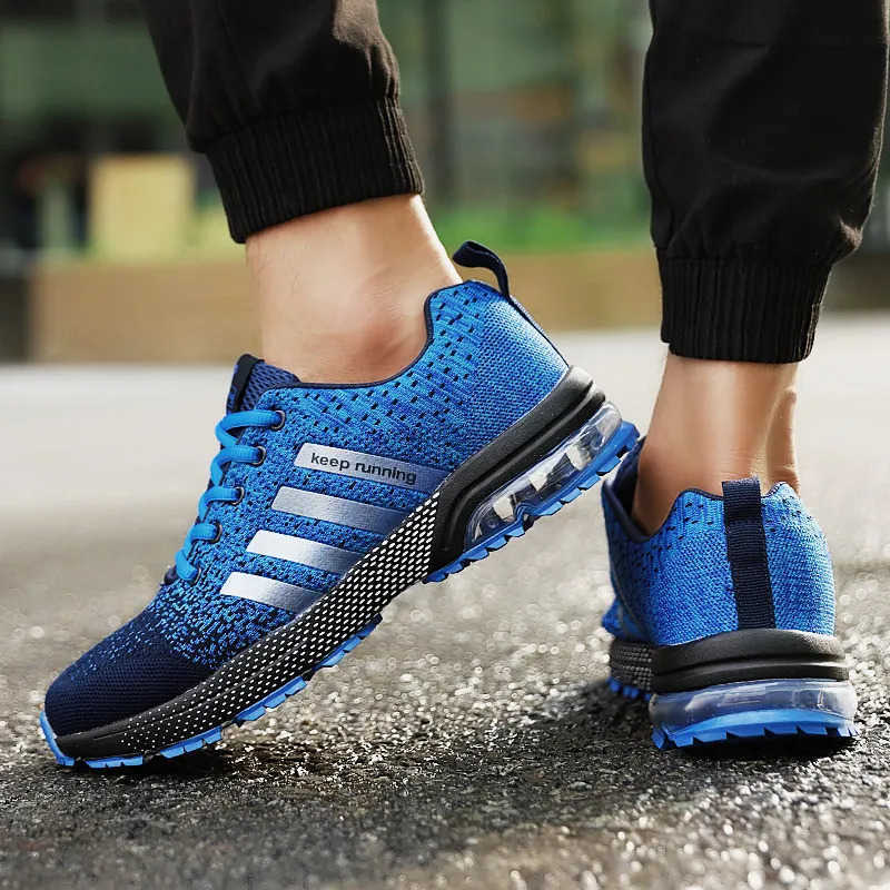 Air Running Shoes Men Lightweight Keep Running Sport Shoes Men Marath Trainers BIg Size Kint Breathable Shoes Unisex Sneakers Z250318