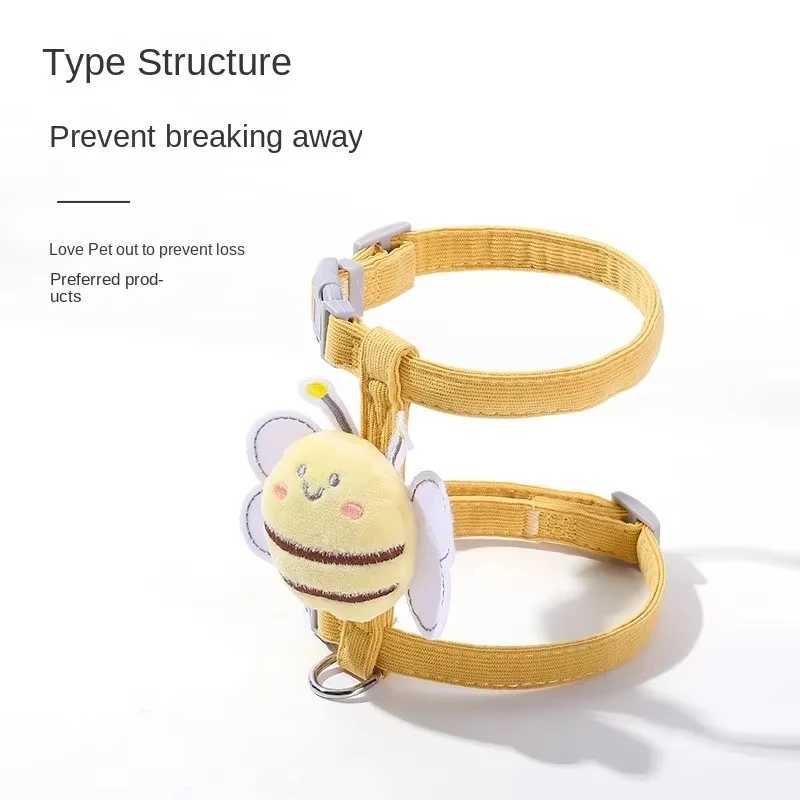 Cat Strap Set Adjustable Mesh Dog Strap Cartoon Tank Top Pet Walk Led Lead Leash Suitable for Small and Medium Sized Dogs Cats and KittensT250318