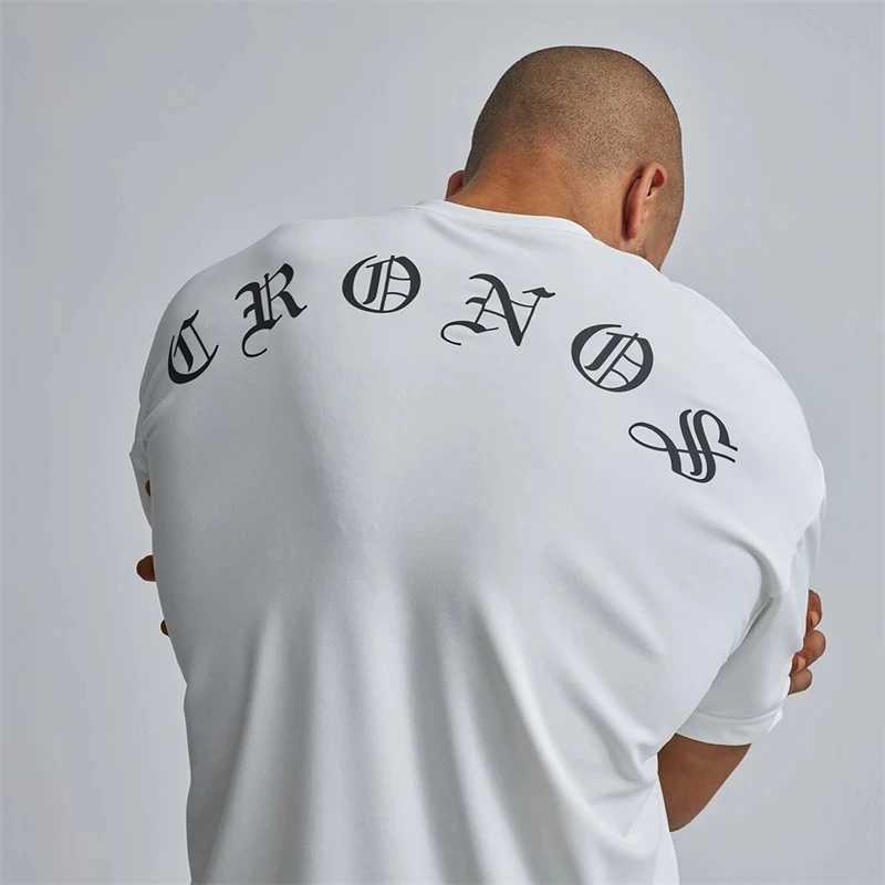 Mens Sports T-shirt Summer Mens Cotton Fitness T-shirt Short Sleeve T-shirtT250318