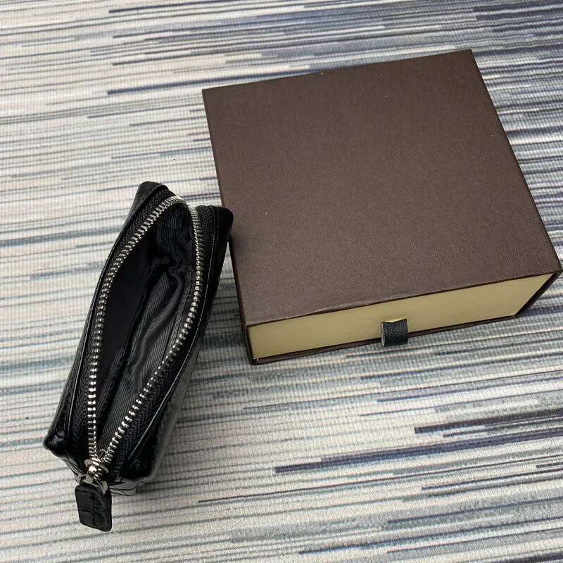 Genuine Leather For Women's Mini Purse Top Change Bag Portable Cowhide Crocodile Leisure Coin Storage Zipper Wallet