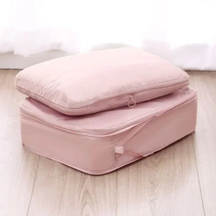 1pc Portable Travel Compression Packing Cubes Suitcase Clothes Organizers Waterproof Luggage Cases Drawer Large Capacity Bags 250317