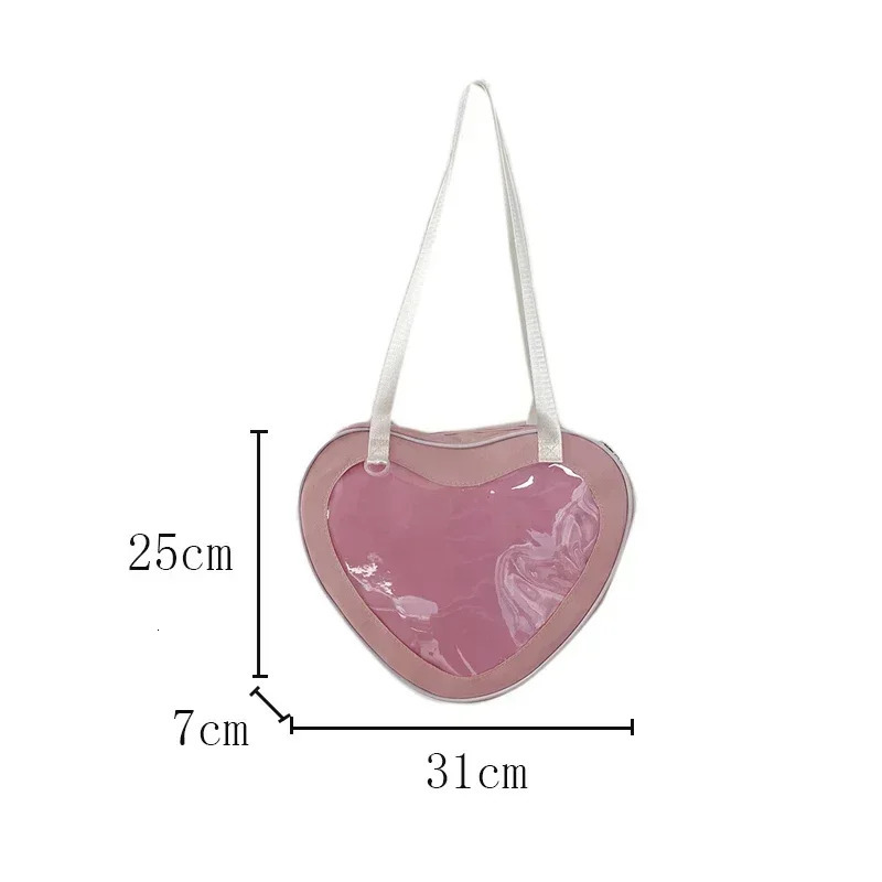 Love Heart Itabag Women 2025 Transparent Crossbody Bags Girls Purses and Handbags Ita Bag for Girls JK Uniform Bag 250318