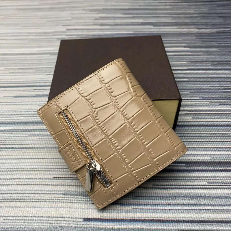 Genuine Leather Wallets For Women New Top Men's Wallet First Layer Cowhide Crocodile Wallet Multi Card Slot Purses