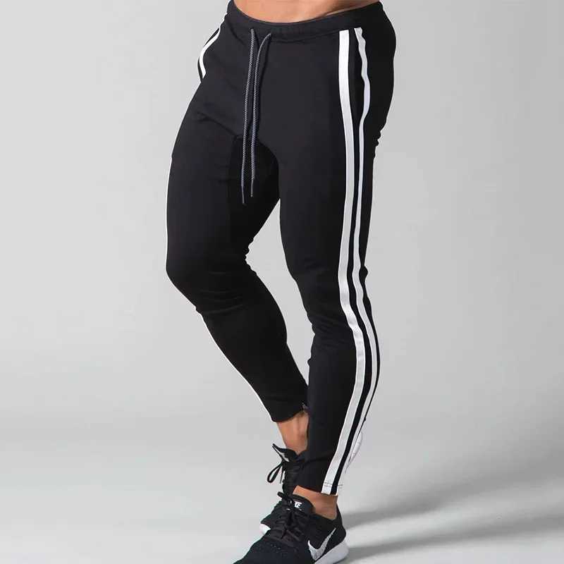 Joggers Men Striped Sweatpants Casual Long Pants Men Fitness Running Workout Track Trousers W250318