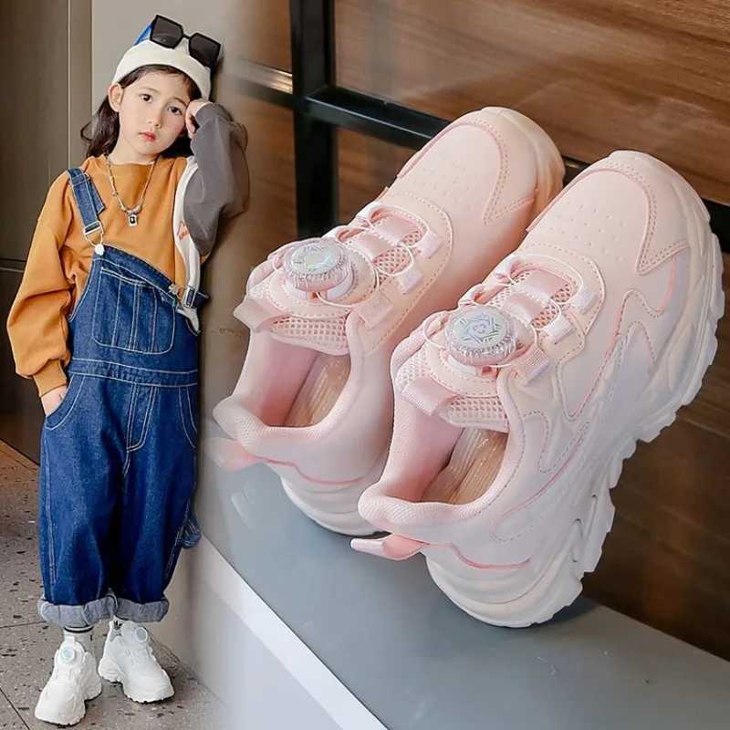 2024 new anti slip leather childrens sports shoes suitable for girls casual walking shoes anti slip childrens sports shoes W250318