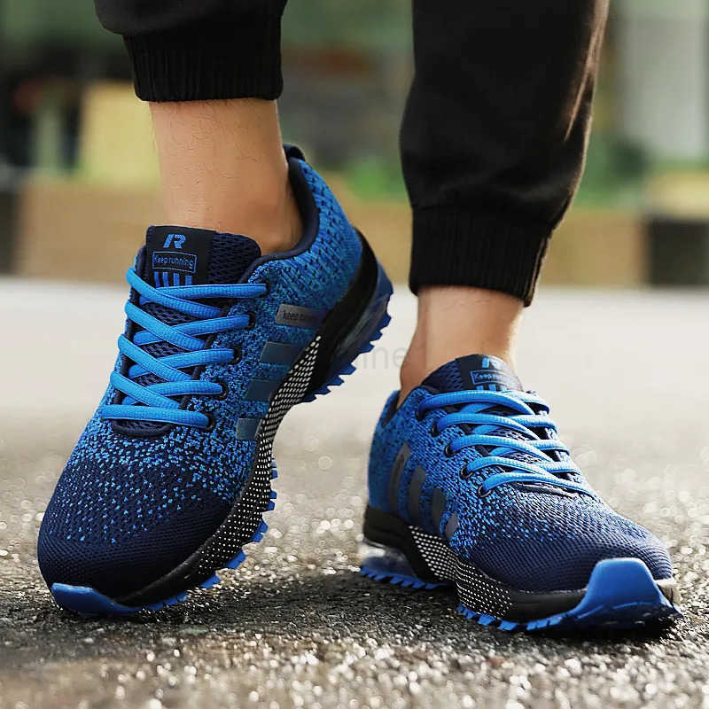 Air Running Shoes Men Lightweight Keep Running Sport Shoes Men Marath Trainers BIg Size Kint Breathable Shoes Unisex Sneakers Z250318