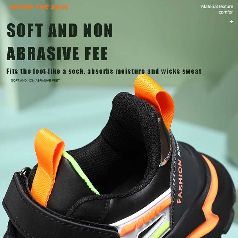 Kids Casual Boys Shoes Soft Sole Kids Shoes Non-slip Sneakers Shoes Outdoor Students Children Pink Girls Sport Walking Footwear W250318