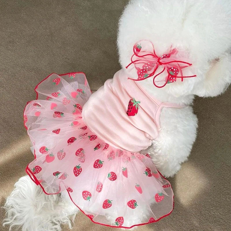 Cute pet dog dress suitable for puppies thin princess leather summer clothing ChihuahuaYork supplies 250318