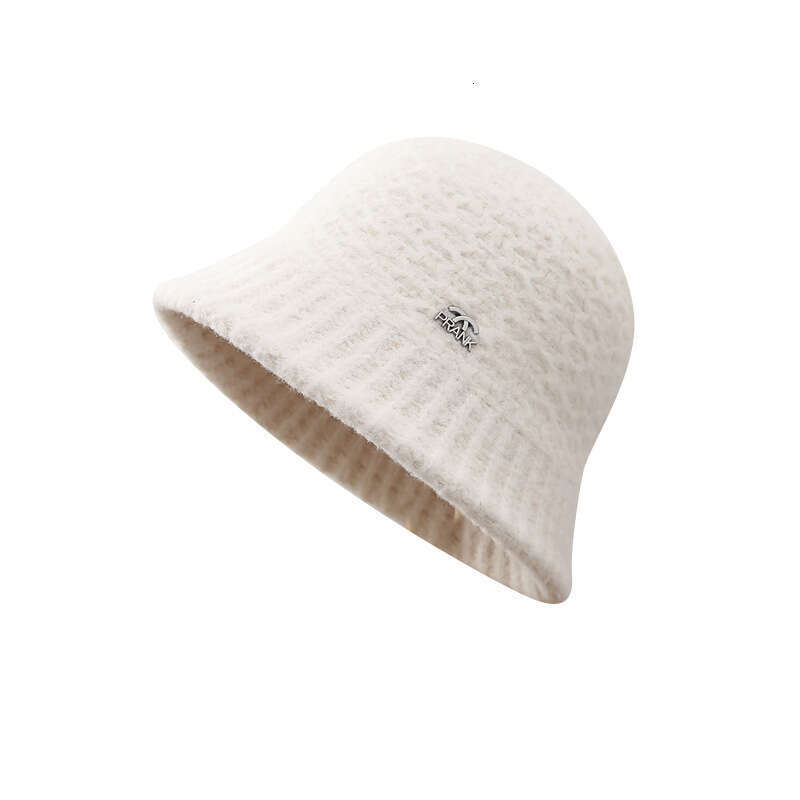 Bucket children's autumn and winter new thick warm fisherman Korean version trendy round show face small basin hat