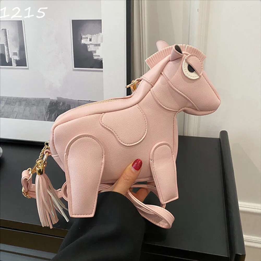 Cute Horse Shape Women Purses Handbags Shoulder Girls Crossbody Designer Ladies Mini Clutch Bag