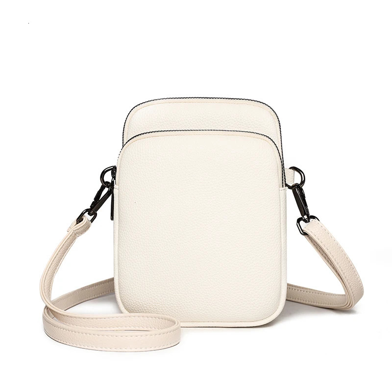 100% Genuine cowhide Womens Leather Mobile Phone Bag Crossbody Bags For Women Bag er Crossbody Bag Messenger Bags Sac 250314