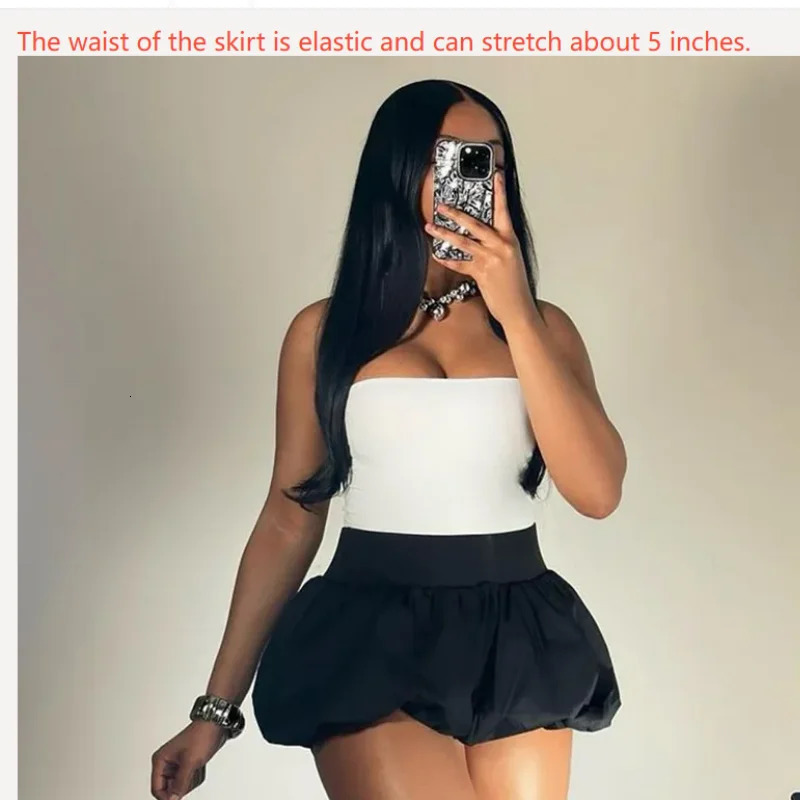 ss Mini Skirts Colorful Matching Ladys Bloomers Puff Skirts Y2K Womens sweet Short Skirts Club Sexy Female Skirts 250318