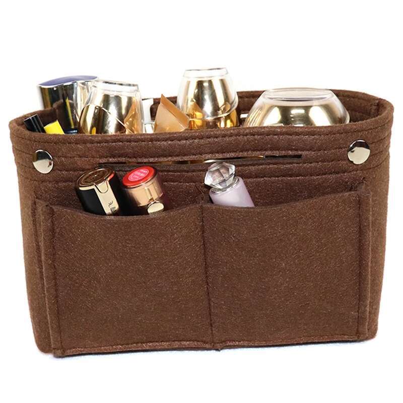 Multifunction Insert Makeup Bag Women Travel Inner Purse Cosmetic Bags For Ladies Portable Storage Organizer Tote Small Shoulder Bags