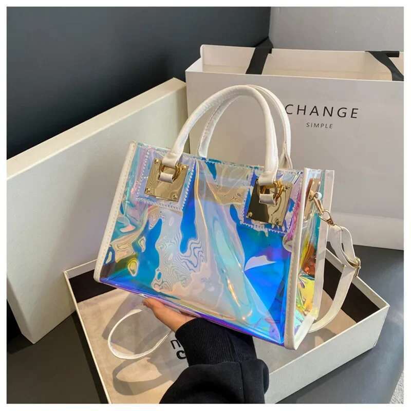 2025 new fashionable plastic bright color casual women's crossbody bag, women's designer handbag, travel shoulder bag, trendy fashion should