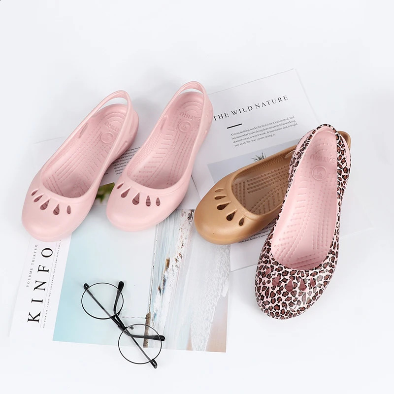 Self shipped Satihu Summer Lightweight Anti Slip Hole Shoes Clog For Womens Flat Bottom Sandals Nurse Outdoor Beach Jelly 250317