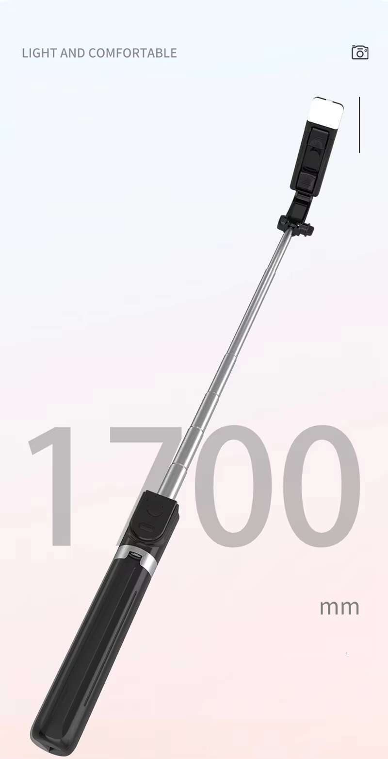 Portable 170cm Selfie Stick & Tripod Combo 360 Rotation Phone Holder Designed for Smartphones