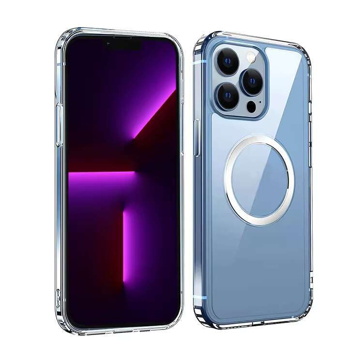 Us Stock Shockproof Clear Transparent Silicone Phone Case for Iphone 16 Support Wireless Charging Magnetic Back Cover