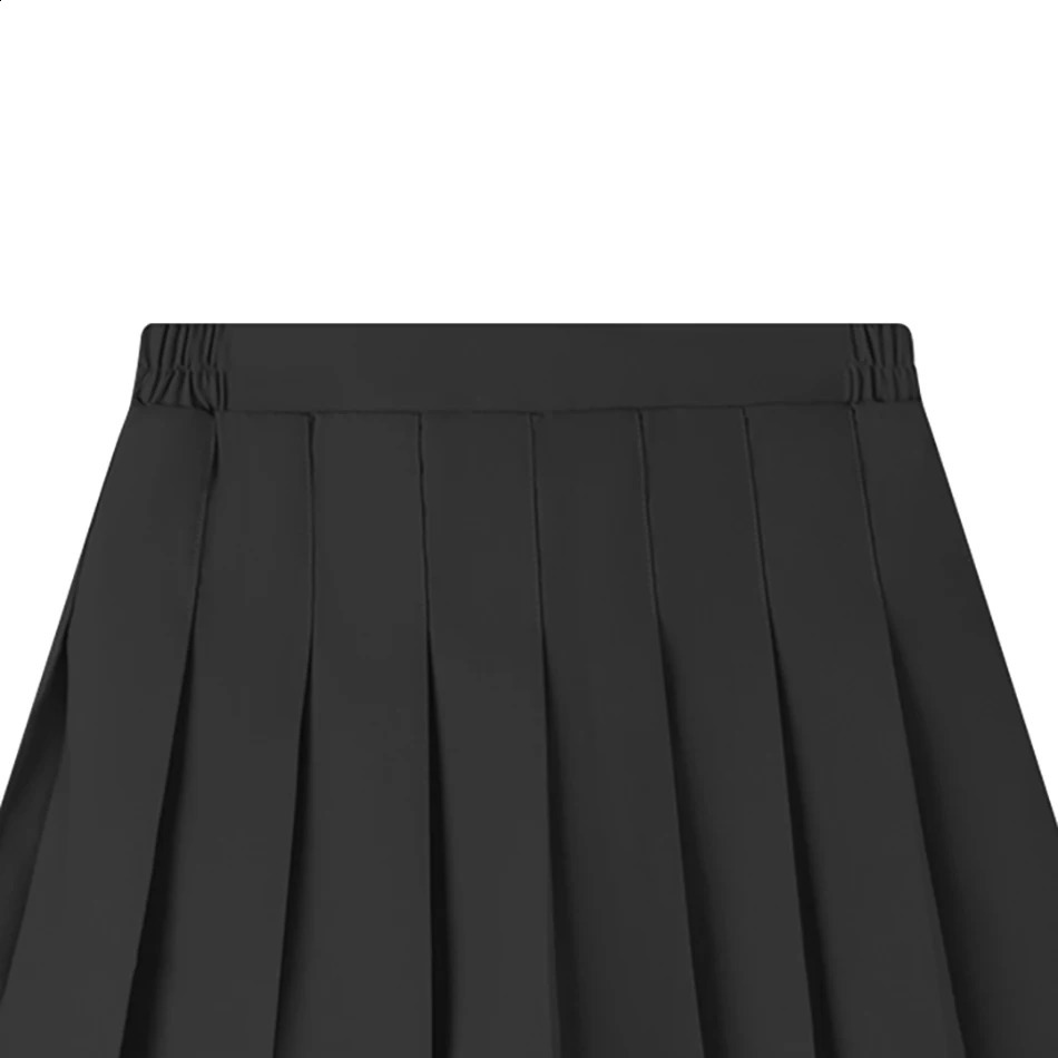 Girls Summer Dress Kids Fashion Solid Color Pleated High Waist A-Line Skirt Children Casual Elastic Waist Mini Skirt Bottoms 250319