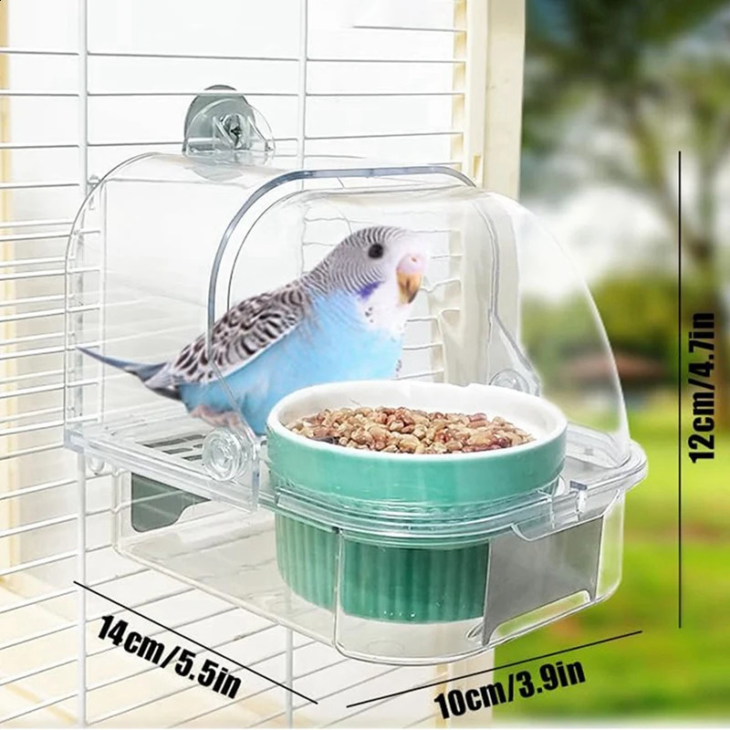 Bird cage with bird feeder no chaos pet bath 250318