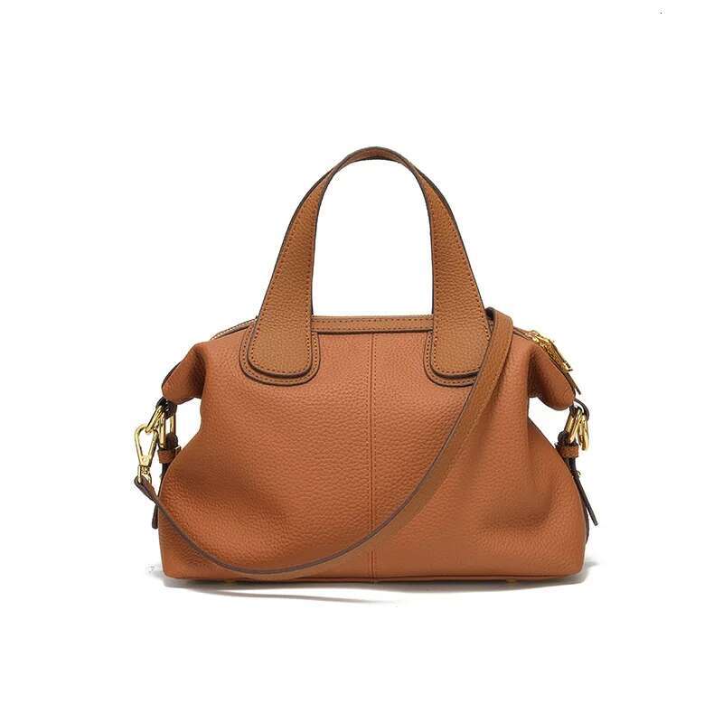 Underarm T Cow Leather French Tote 2025 New Fashion Large Capacity Portable One Shoulder Leather Women's Bag