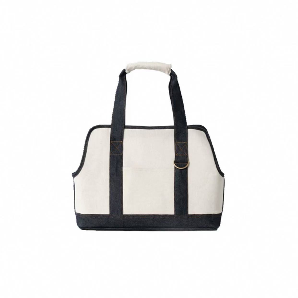 Polyester fiber cotton linen blend pet bag, pet supplies, portable outdoor new product