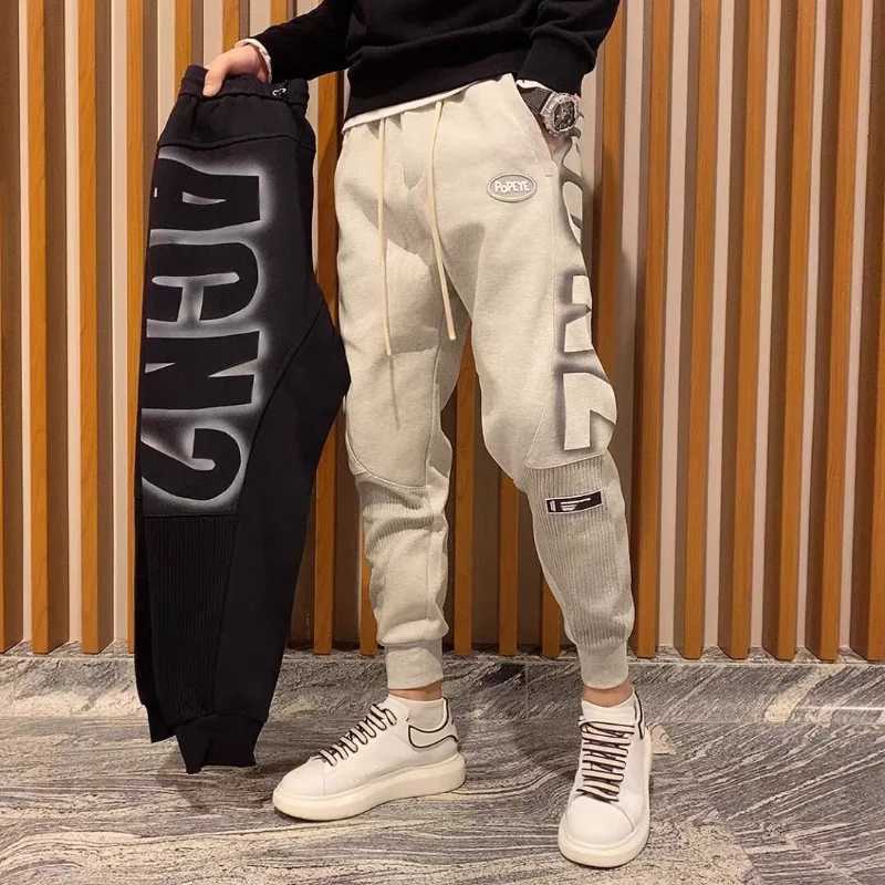 Harem Mens Sweatpants 2025 New In Sport Elastic Goth Y2k Trousers Korean Style Track Stylish Flated Summer Man Sweat Pants XL X250319
