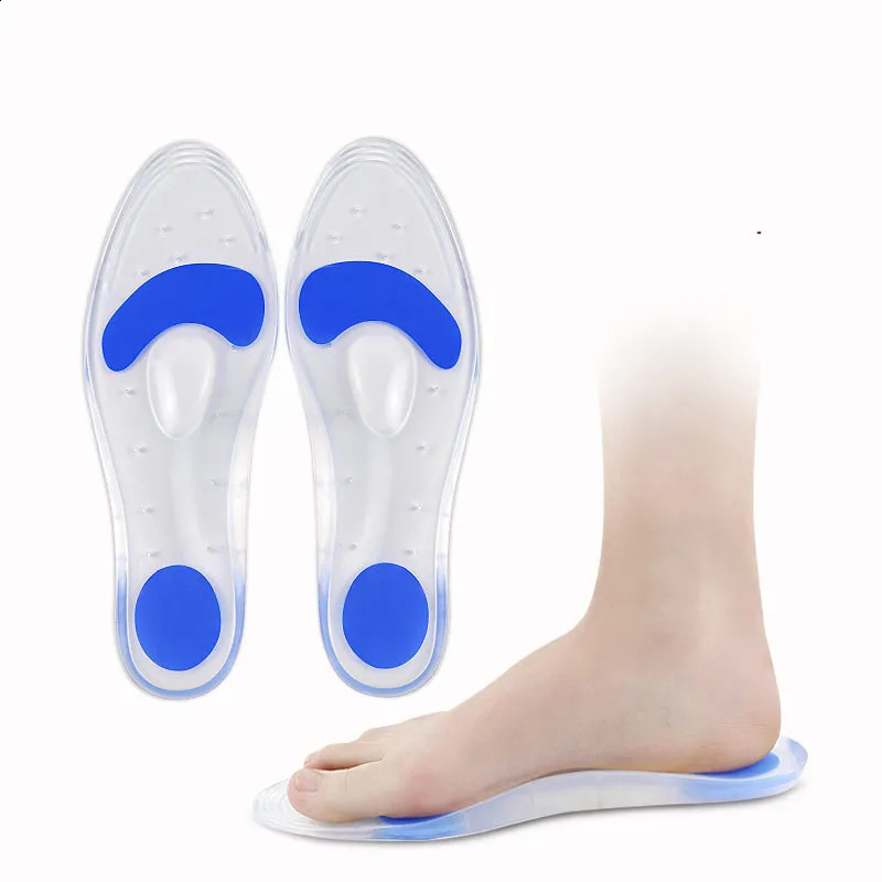 Silicone Orthopedic Insoles Flat Foot Correction Arch Support Sports Massage Insole Heel Pain Foot Pad Men Women Shoe Insole 250319