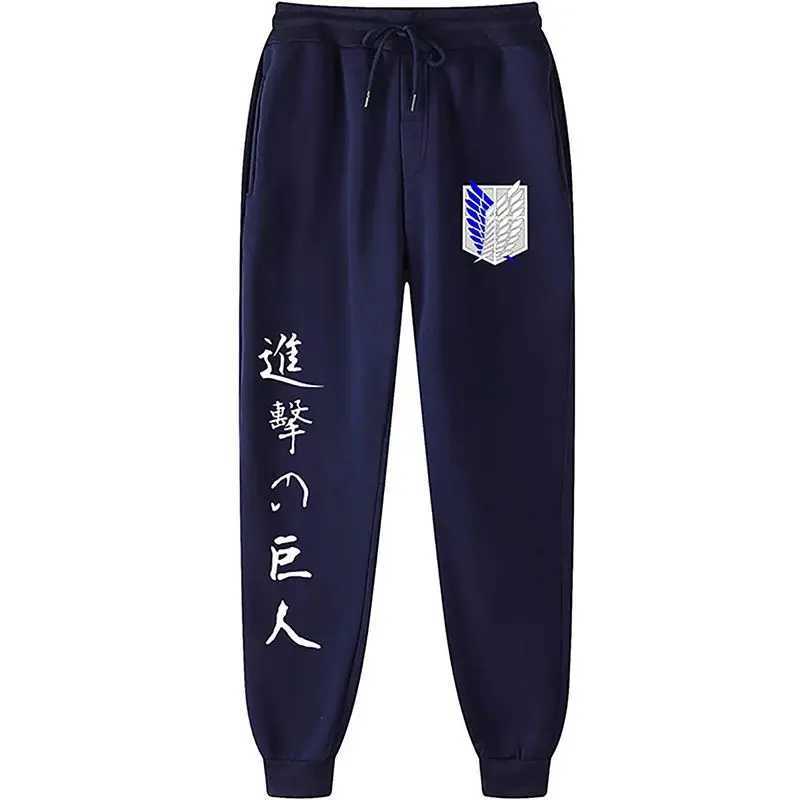 2024 Casual Anime Mens Pants Attack on Titan European and American Loose Trendy Sports X250319