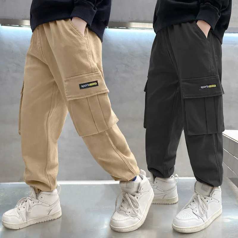 Childrens cotton coat loose pockets loose waist boys clothing for spring and summer boys casual wearT250318