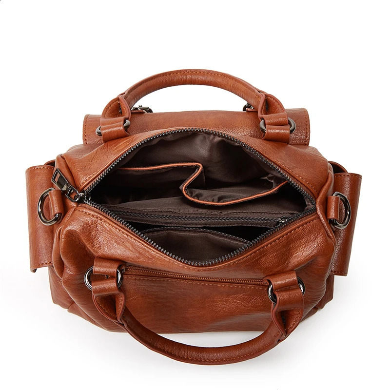 Womens artificial leather handbag womens PU cross body shoulder bag fashionable girls gift mother Bolsas Sac A Main 250317