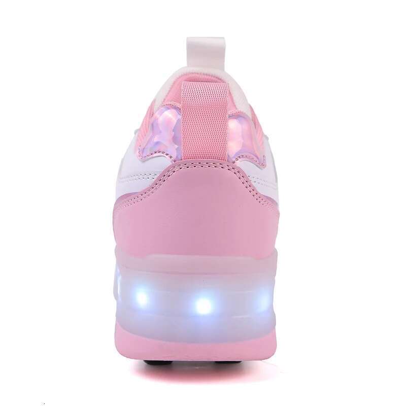 4 Wheel Rage Shoes for Children Boys Hidden with Wheels Girls Sports Roller Skating Outdoor Shoe