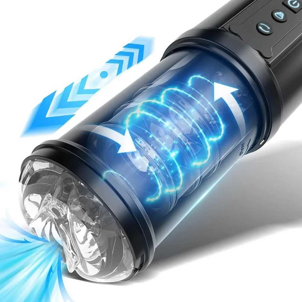 Automatic stimulation sucking rotating artificial vagina male masturbation pocket cat penis stimulation male adult sex toyXJ250319