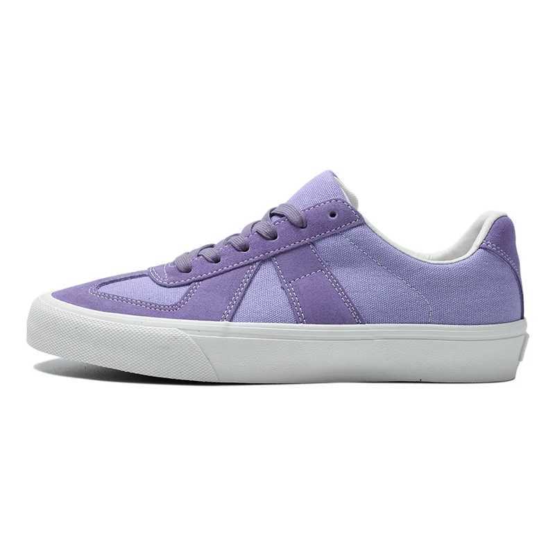 Jewelry Purple Soft Cfortable Man Sneakers For Skateboarding Two-Te Shoelace Suede Canvas Fi Skate Shoes Y250318