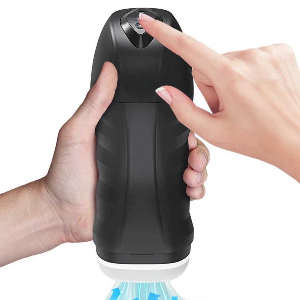 Automatic suction male masturbation cup sex toy adult products male oral sex vibration masturbation deviceXJ250319