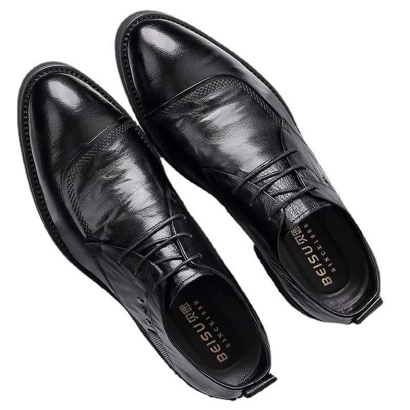 Mens shoes mens shoes mens shoes genuine leather business formal Oxford shoes mens high-quality leather Zapatos HombreXJ250319
