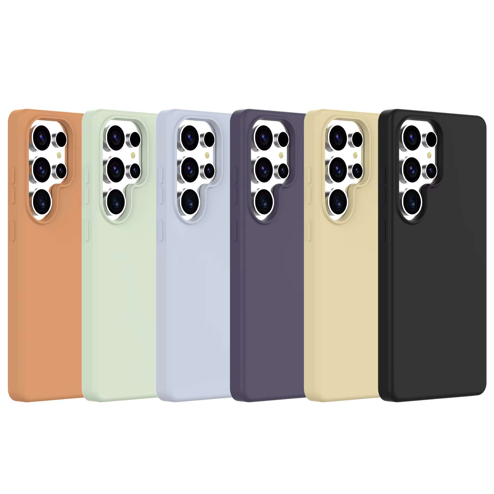 Soonleader Free Sample Custom Microfiber Liquid Silicone Phone Case Cover for Samsung S25 Plus Ultra